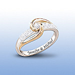 Lover's Knot Personalized Diamond Ring: Romantic Jewelry Gift